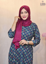 Indian Maisha Muslin Cotton - Two Pieces (Navy Blue)