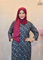 Indian Maisha Muslin Cotton - Two Pieces (Navy Blue) - Image 3