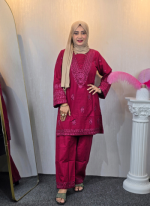 SADABAHAR - Vybe Embroidered Sets Vol. 2 (Maroon) - Image 5