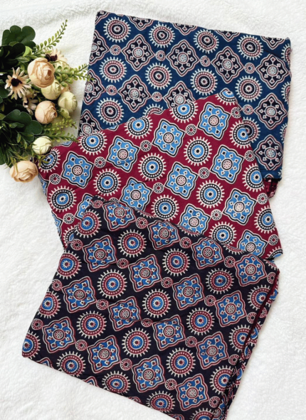 AJRAK COTTON THREE-PIECE (PRINTED)