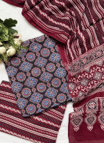 AJRAK COTTON THREE-PIECE (PRINTED) - Image 7