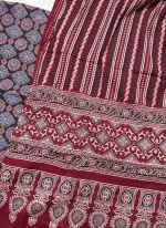 AJRAK COTTON THREE-PIECE (PRINTED) - Image 9