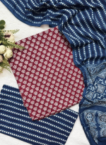 AJRAK COTTON THREE-PIECE (PRINTED) 01