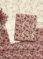 KHADI COTTON SCREEN PRINTED THREE PIECES (ELORA EXCLUSIVE) - Image 2
