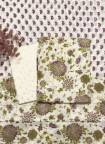 KHADI COTTON SCREEN PRINTED THREE PIECES (ELORA EXCLUSIVE) - Image 4