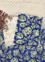 KHADI COTTON SCREEN PRINTED THREE PIECES (ELORA EXCLUSIVE) - Image 6