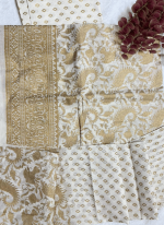KHADI COTTON SCREEN PRINTED THREE PIECES (ELORA EXCLUSIVE) - Image 8